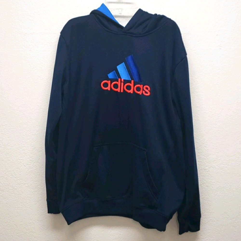 Adidas Boys hoodie Navy blue XL 18